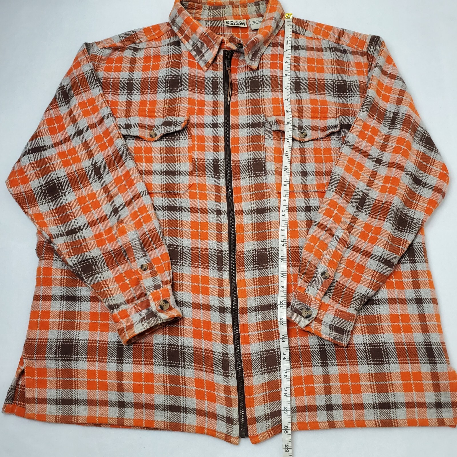 Basic Edition Full Zip Flannel Jacket Womens Size… - image 5