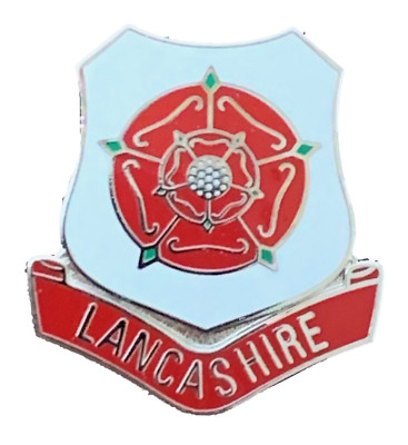 Lancashire rote Rose England Emaille Anstecknadel Abzeichen T626