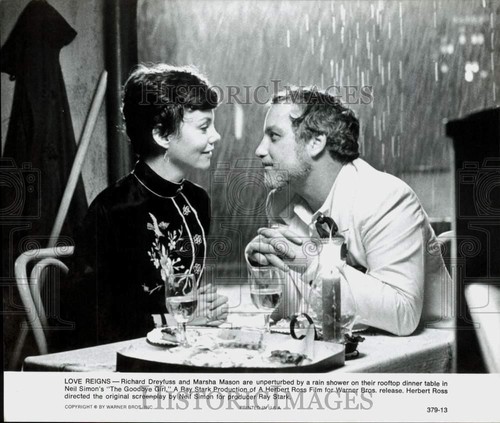 1978 Pressefoto Richard Dreyfuss und Marsha Mason in "The Goodbye Girl" Film