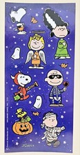 Happy Halloween. Peanuts "Snoopy And Friends" Sticker sheet