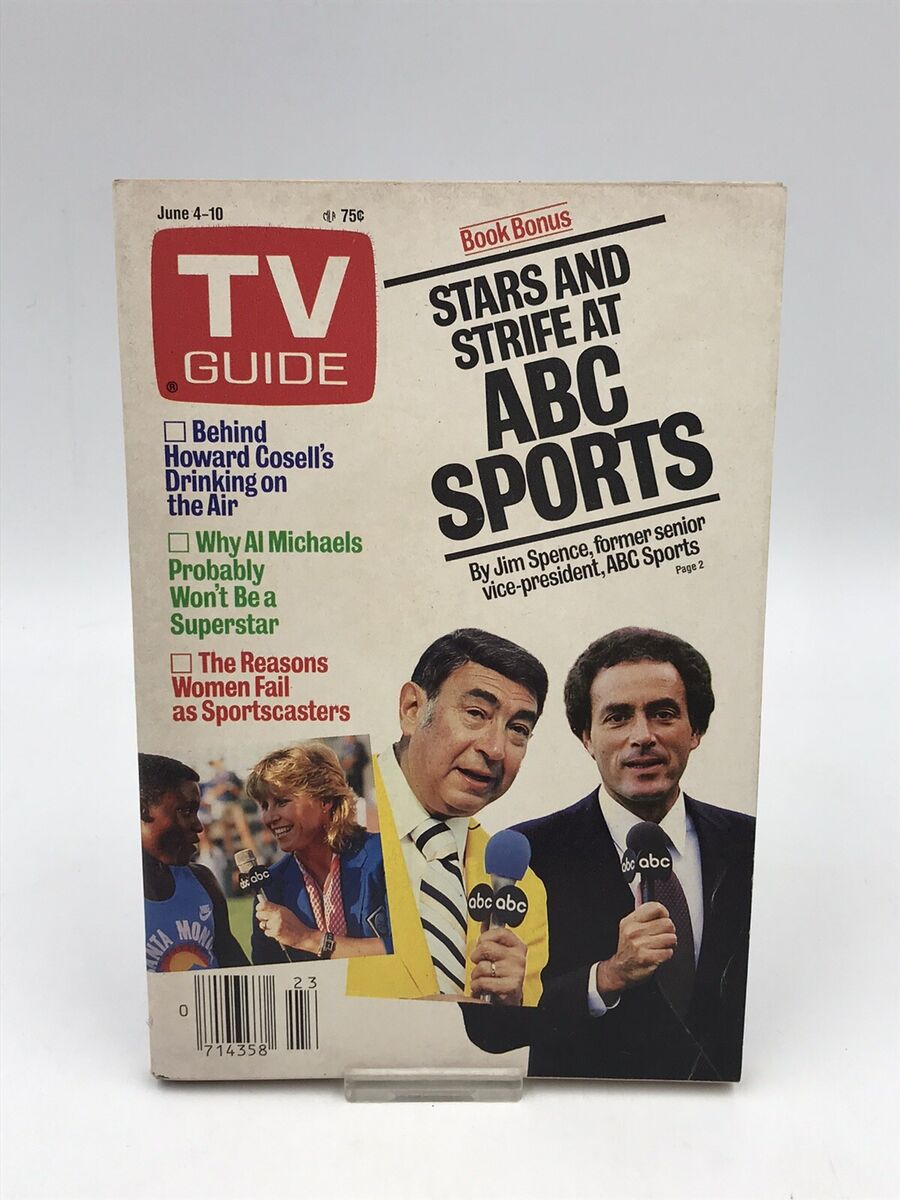 ORIGINAL Vintage June 4 1988 TV Guide No Label Howard Cosell Al Michaels