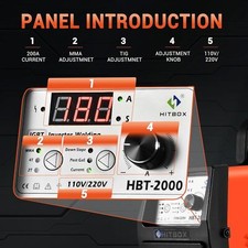 110V/220V Dual Voltage TIG Welder - 200A Inverter with IGBT HF ARC Household USA