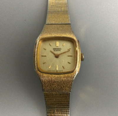 Seiko Uhren Eckige Damen Uhren Vintage Seiko Uhr Damen Goldfarben