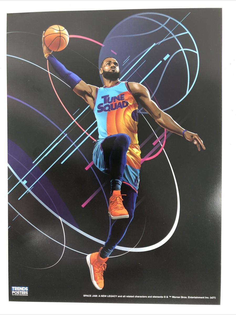 LeBron James Space Jam A New Legacy Mini Poster 8x11 Tune Squad | eBay