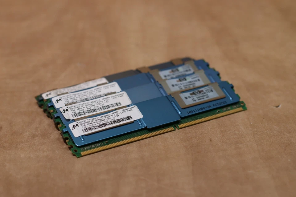 2GB (2x1GB) DDR2 KIT 667MHz PC2-5300 -397411-B21 MIX LOT*5 - Image 3 of 4