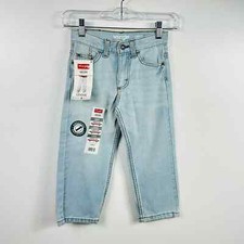 NEW Wrangler Light Wash Loose Fit Jeans Boys Size 4 Regular