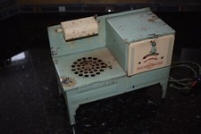 EMPIRE Childs Stove Oven Toy Salesman Sample Metal Ware Working Pressed Steel