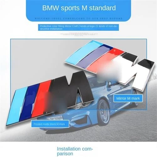Adecuado para BMW M etiqueta lateral estándar 1 serie 5 serie 7 BMW serie 3 m Foto 4 de 4