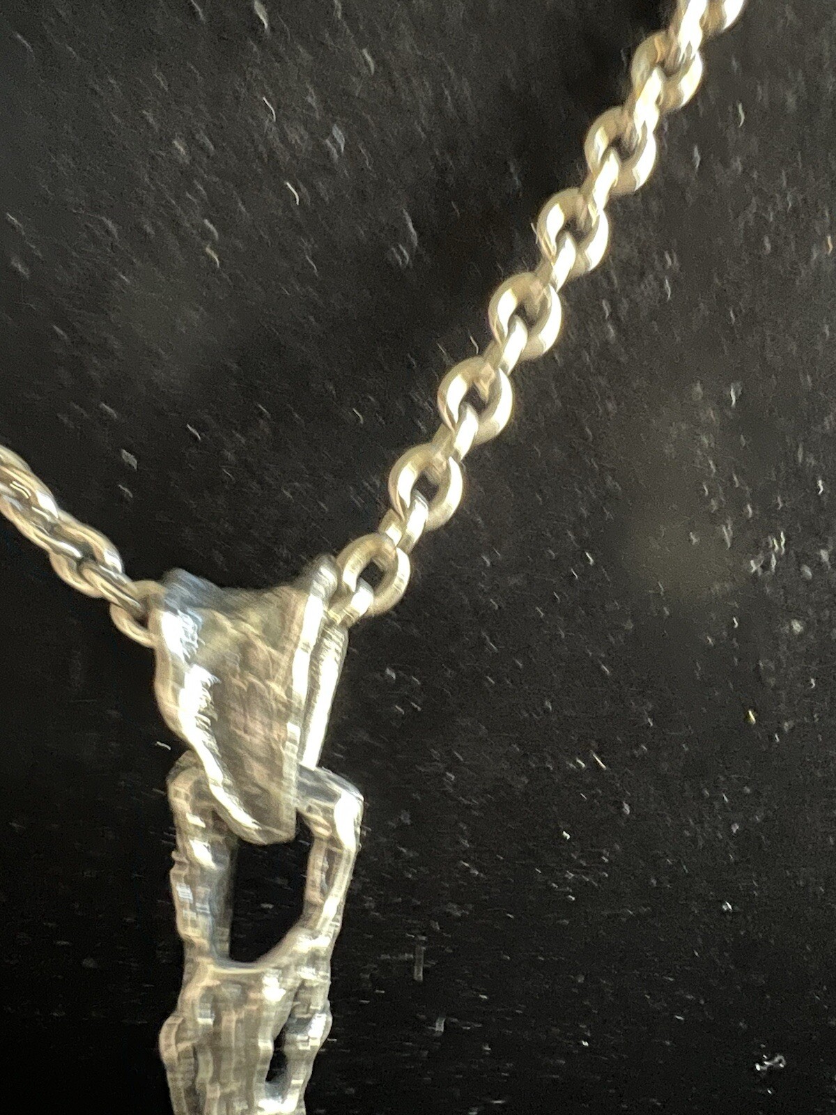 Rustic Sterling Silver Cross - image 3