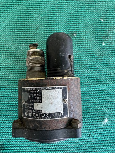 Vintage Aircraft ndicator Fuel Air Ratio Gauge for Display - Foto 3 di 11