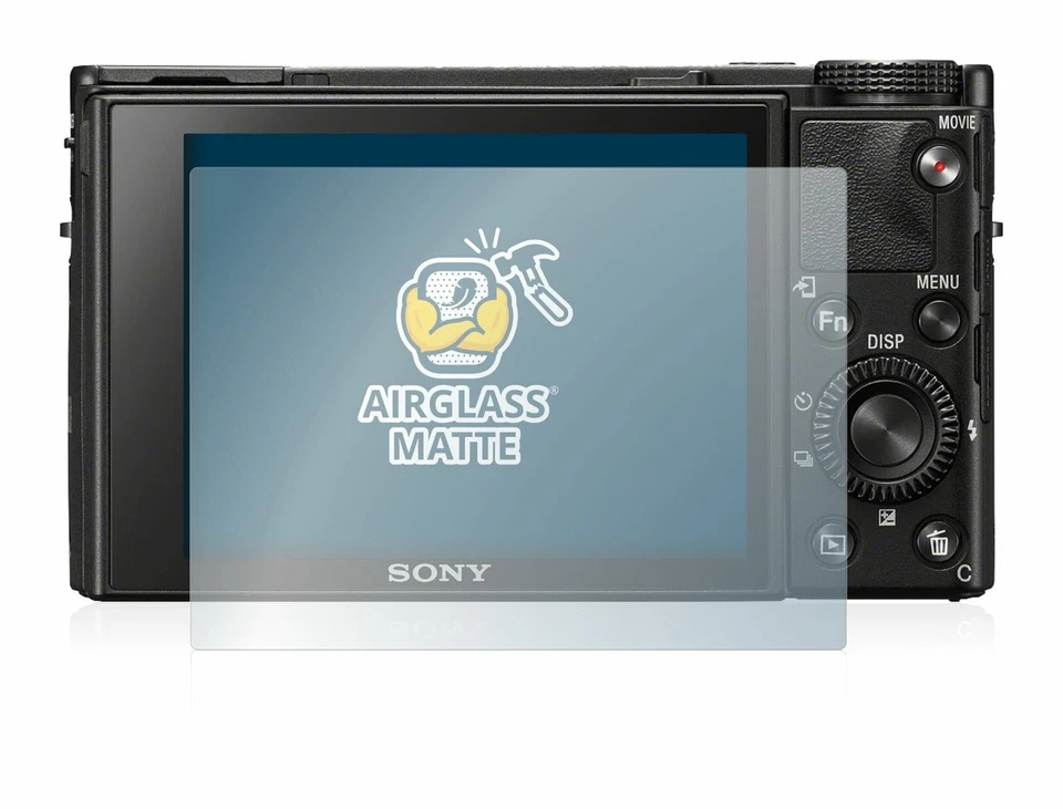 Protector de pantalla de vidrio templado mate AirGlass para Sony Cyber-Shot DSC-RX100 VII Foto 2 de 4