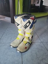 SIDI CROSSFIRE 2 SRS colore Giallo Fluo Bianco Blu Stivale Off Road Enduro Cross