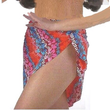 Child Small Sarong Skirt ONLY Dance Costume BEACH BABY Hawaiian Accessory