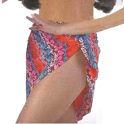 Child 6X7 Sarong Skirt ONLY Dance Costume BEACH BABY Hawaiian Accessory - Picture 1 of 3