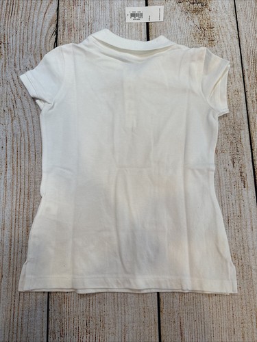 Old Navy Uniform Stain Resistant White Polo Shirt w/ Collar - Size XS(5) - New - Picture 2 of 6