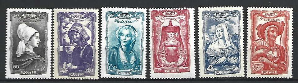 timbre de france en neuf ** coté 16€ n 593/598 - Photo 1/1
