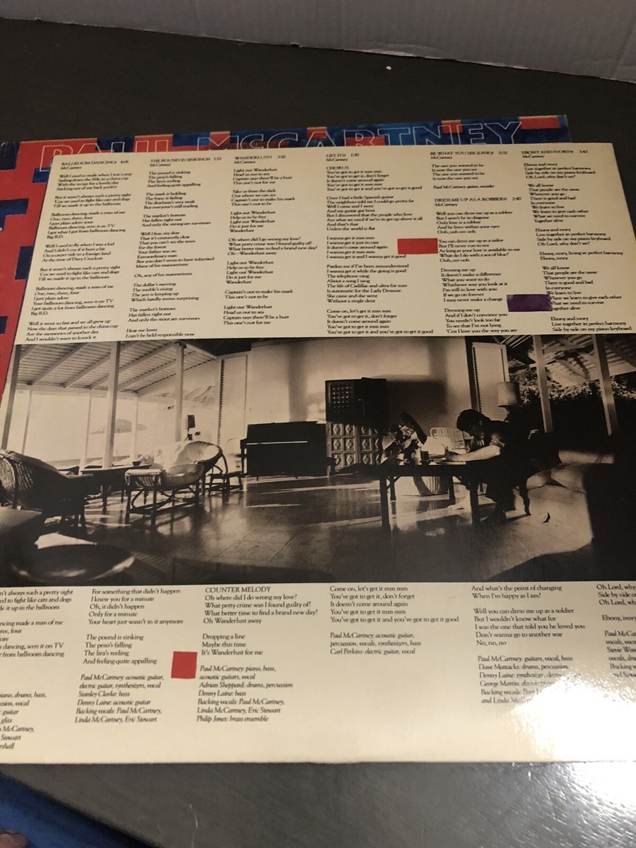 Paul McCartney Tug of War レコード見本盤 Paul McCartney – Tug Of War – Vinyl (First Press, LP, Album