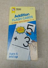 Trend Enterprises "Addition" Flash Cards - 91 Total through  12 