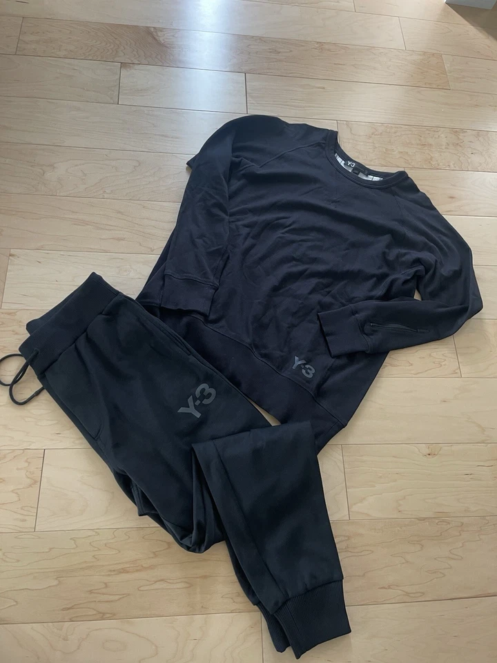 Conjunto Sudadera/Pantalones Yohji Yamamoto y-3 M/L Negro  Foto 2 de 4
