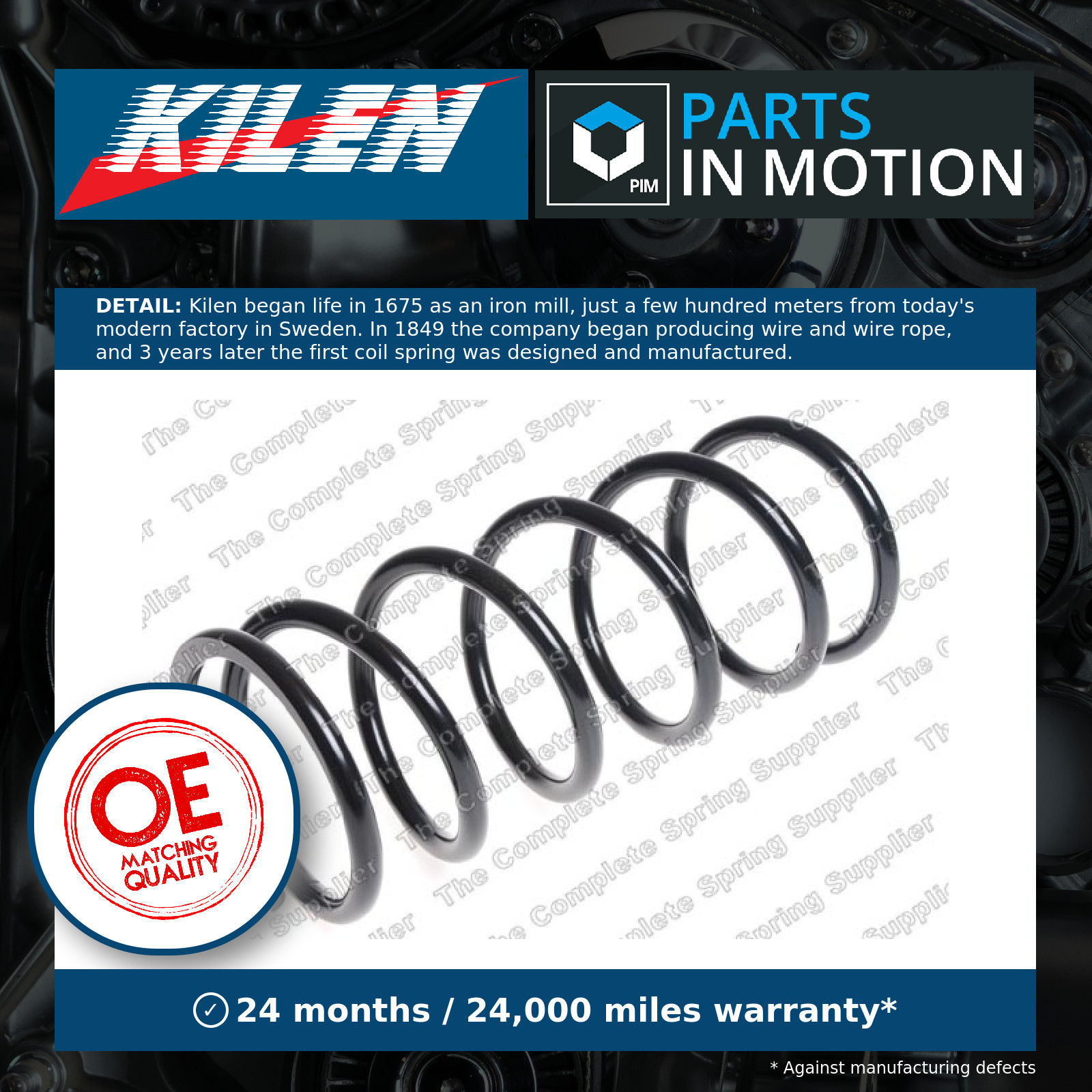 Coil Spring fits SUZUKI GRAND VITARA JB424, Mk2 2.4 Front 2009 on J24B Kilen New