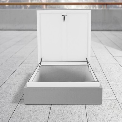 Amarine Made 17-1/4"X12-3/8 Boat Hatch, Rectangle Marine Hatch Cover, Sturdy Marine Storage Hatchs, Weatherproof Boat Deck Lid With 180 Lid Hinge For Boats (White - View #10