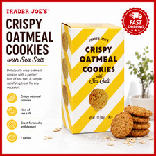 Galletas crujientes de avena con sal marina