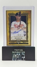 2025 Topps Chrome Gilded BROOKS LEE Gallery Of Gold Frame Auto RC /10 TWINS