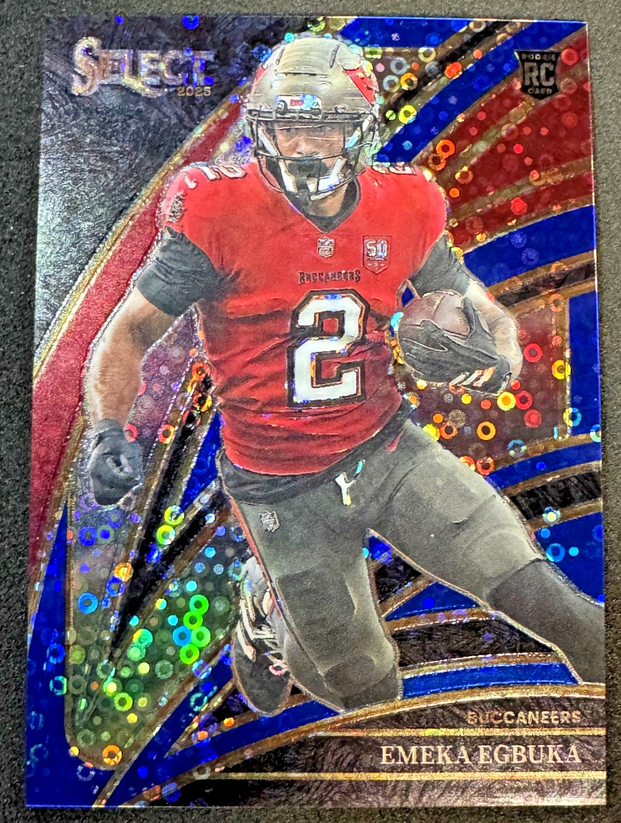 2025 Select Club Level Prizm Blue Disco EMEKA EGBUKA /25 #237 RC Buccaneers