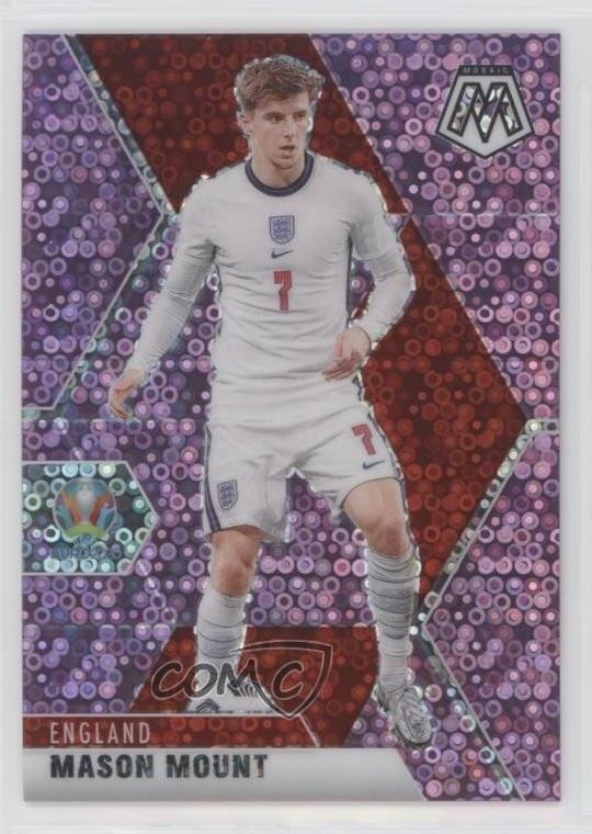 2021 Panini Mosaic UEFA Euro 2020 Purple Circles Prizm 33/49 Mason Mount ke4