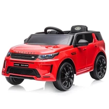 12V Ride On Car ToyLicensed Land Rover Kids Electric Car Red with Remote Control