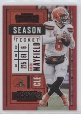 2020 Panini Contenders Season Ticket FOTL FOTL Red Zone Baker Mayfield #77 ni4