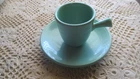 Fiesta Sea Mist Green AD Cup Saucer Demitasse After Dinner Retired RARE HTF