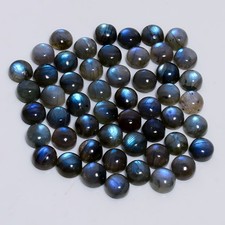 100 Natural Labradorite Round Cabochon Gemstone Lot 20 Ct. 8X8X4 mm AL-20