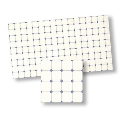 Puppenhaus Blau & Weiß Diamant Fliese Blatt Geprägt 1: 62.2cm Maßstab Miniatur