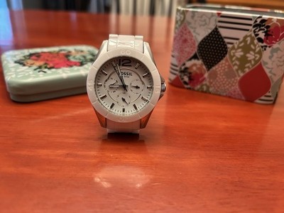 Fossil White Ceramic Women display picture 3