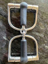 rubber mouth snaffle bit Dee Ring 5  Stainless Steel new