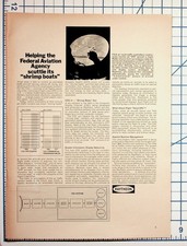 Vintage 1970s FAA Air Traffic Control Raytheon Article Ephemera