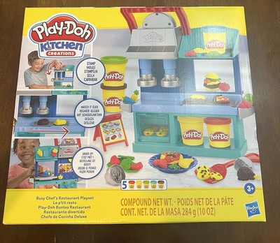 Play-Doh Kitchen Creations Busy Chef s Restaurant Playset   Creative Modeling Cl