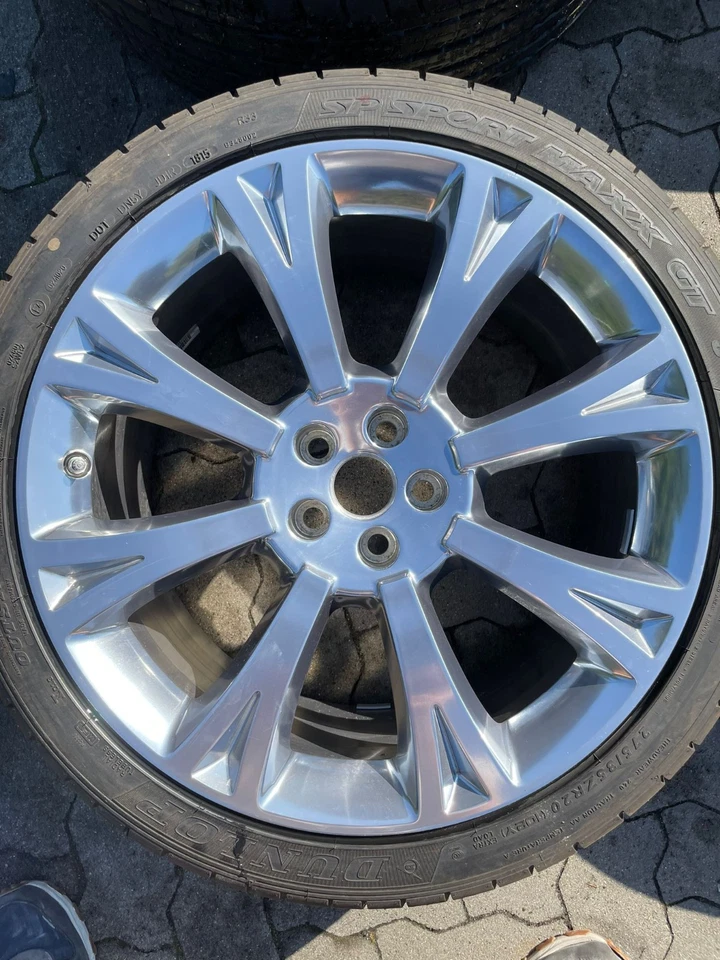 Original Jaguar XJ Orona Poliert 20" Komplettradsatz X351 von Neuwagen - Bild 2 von 4