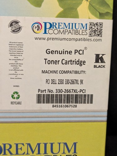 Quality Replacement ink & toner for Dell 2330 330-266XL 9K by PCI - Picture 2 of 3