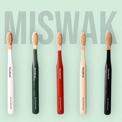 Eco-Friendly Toothbrush 100% Natural Miswak Bristles Teeth Whitening
