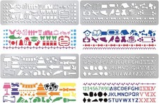 Metal Stencils for Wood Burning - Reusable Templates for DIY Engraving