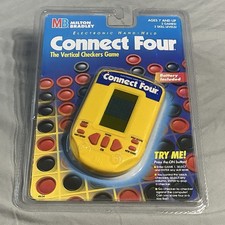 VTG 1995 Connect Four Handheld Electronic Game Milton Bradley NOT SEALED WORKS