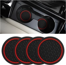 Mandark 4PCS Car Cup Holder Coasters, 2.75 Inch Non-Slip Insert Water Bottle Hol