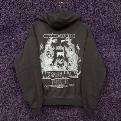 WWE x XO Wrestlemania Legends Vegas Oversize Zip-Up Hoodie S