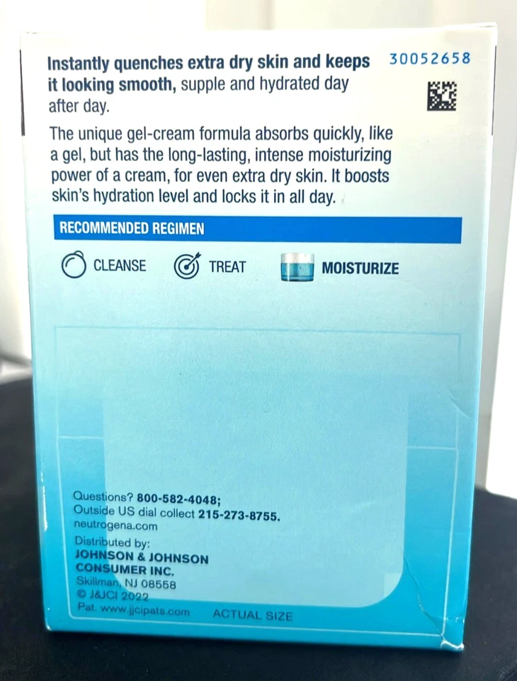 2x Neutrogena Hydro Boost Face Moisturizer with Hyaluronic Acid Extra Dry 1.7 oz - Image 3 of 4