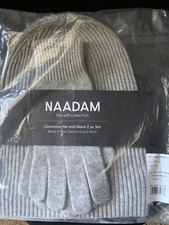 Naadam Wool  Mongolian Cashmere blend Beanie  Gloves Set
