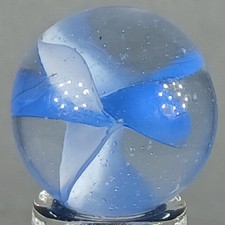 Vintage Marble King Cross Thru Cat's Eye Marble .61 Inches Near-Mint Condition