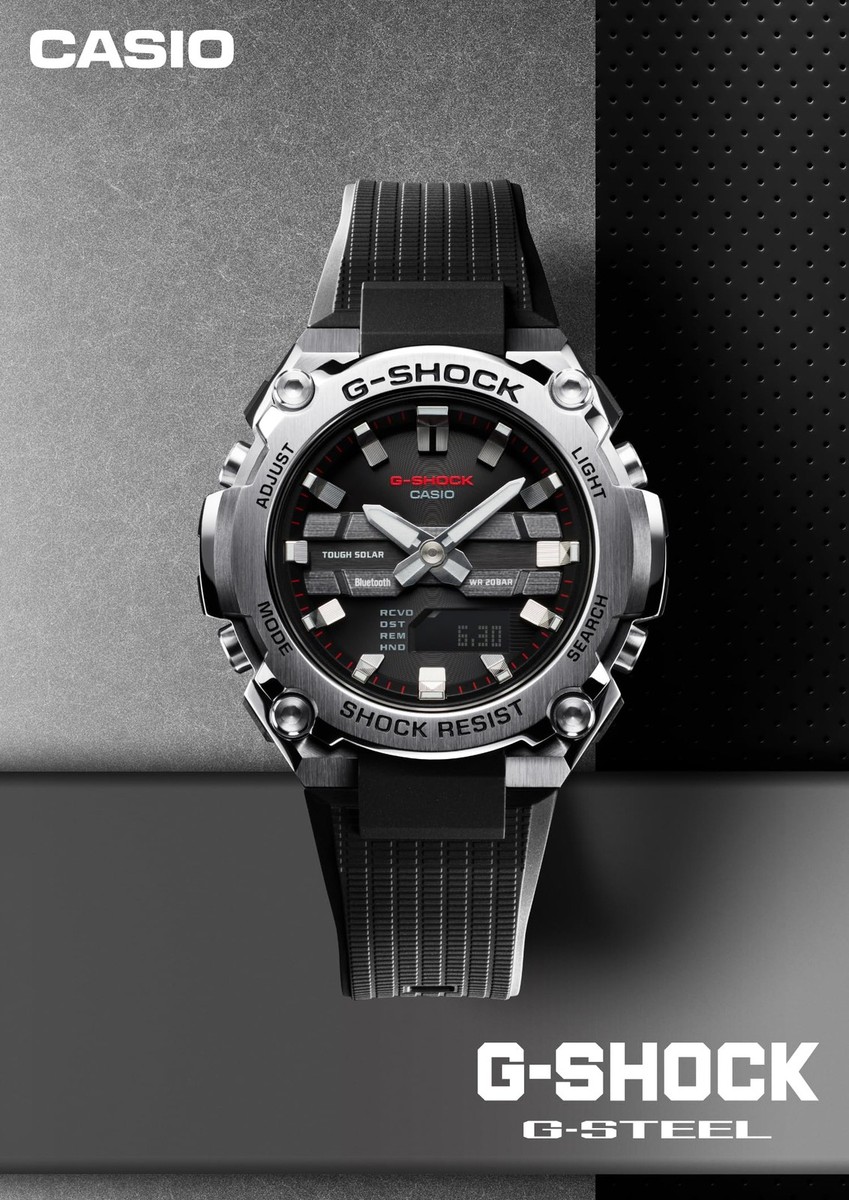 Unused CASIO G-SHOCK G-STEEL GST-B600D-1AJF Black Men's Watch in