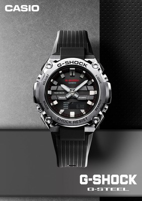 Unused CASIO G-SHOCK G-STEEL GST-B600D-1AJF Black Men's Watch in